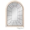 Uniquewise Arched Large 39.37 x 27.56 in Rustic Window Metal Mirror, Windowpane Shaped QI004670 - alternate 1